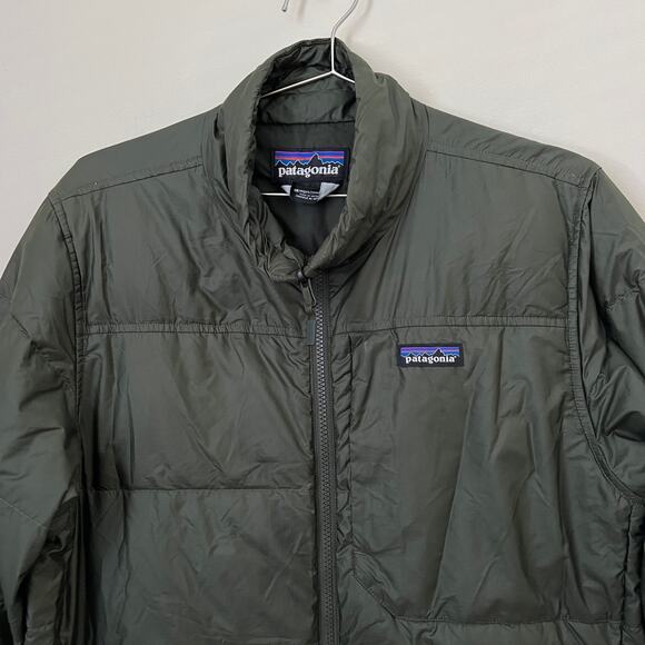 Patagonia Men's Green Lightweight Full Zip Puffer Jacket Size M - Picture 4 of 12